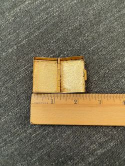 Vintage brass pill box or portable ash tray