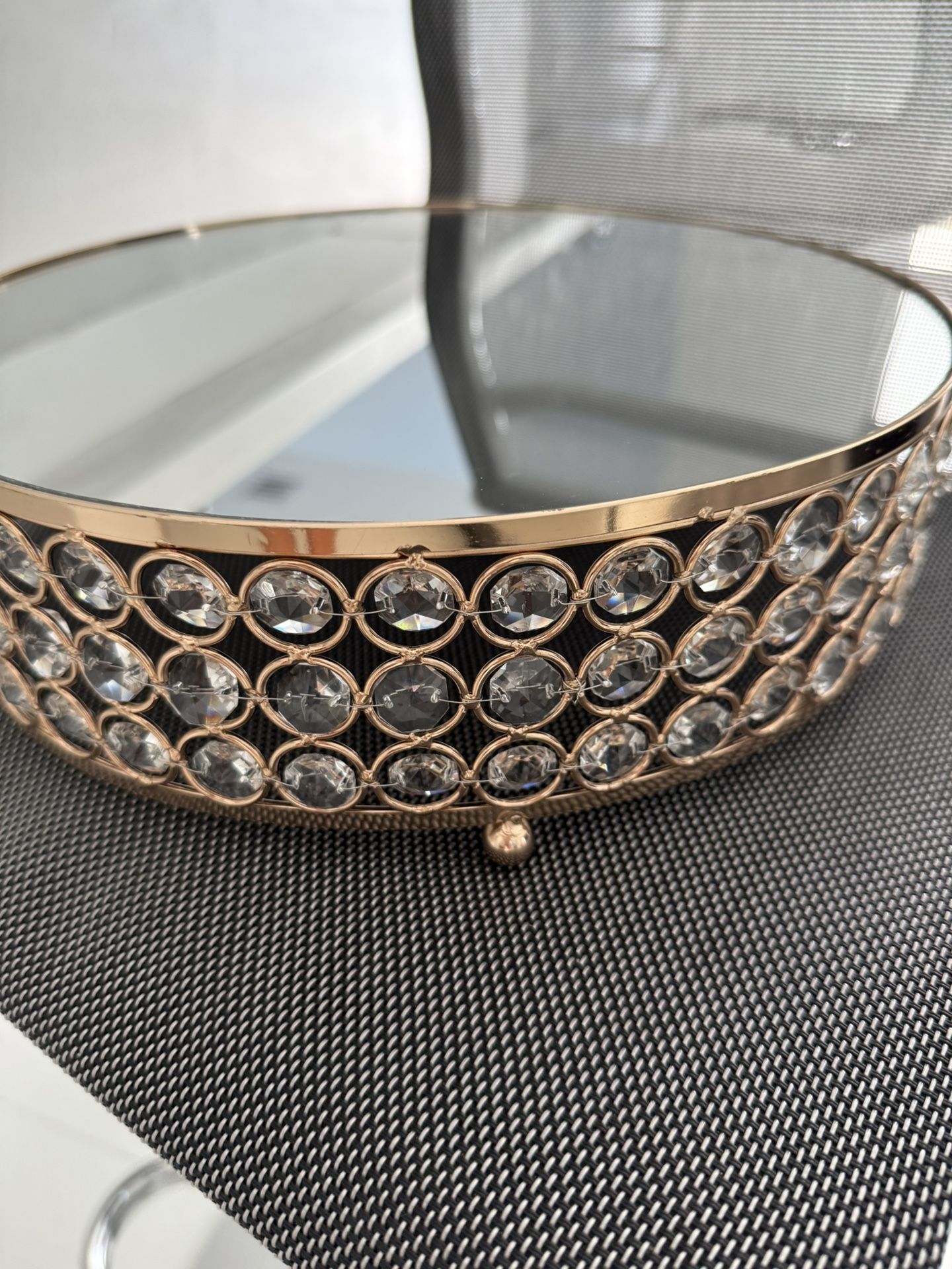 New Rose Gold Tray 12” X 3.5 H, Perfect Condition