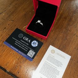 Adjustable Engagement Ring 6.5 mm 1.0 Ct