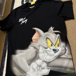 Tom And Jerry Black Shirt Size Small Shoe Palace Exclusive!