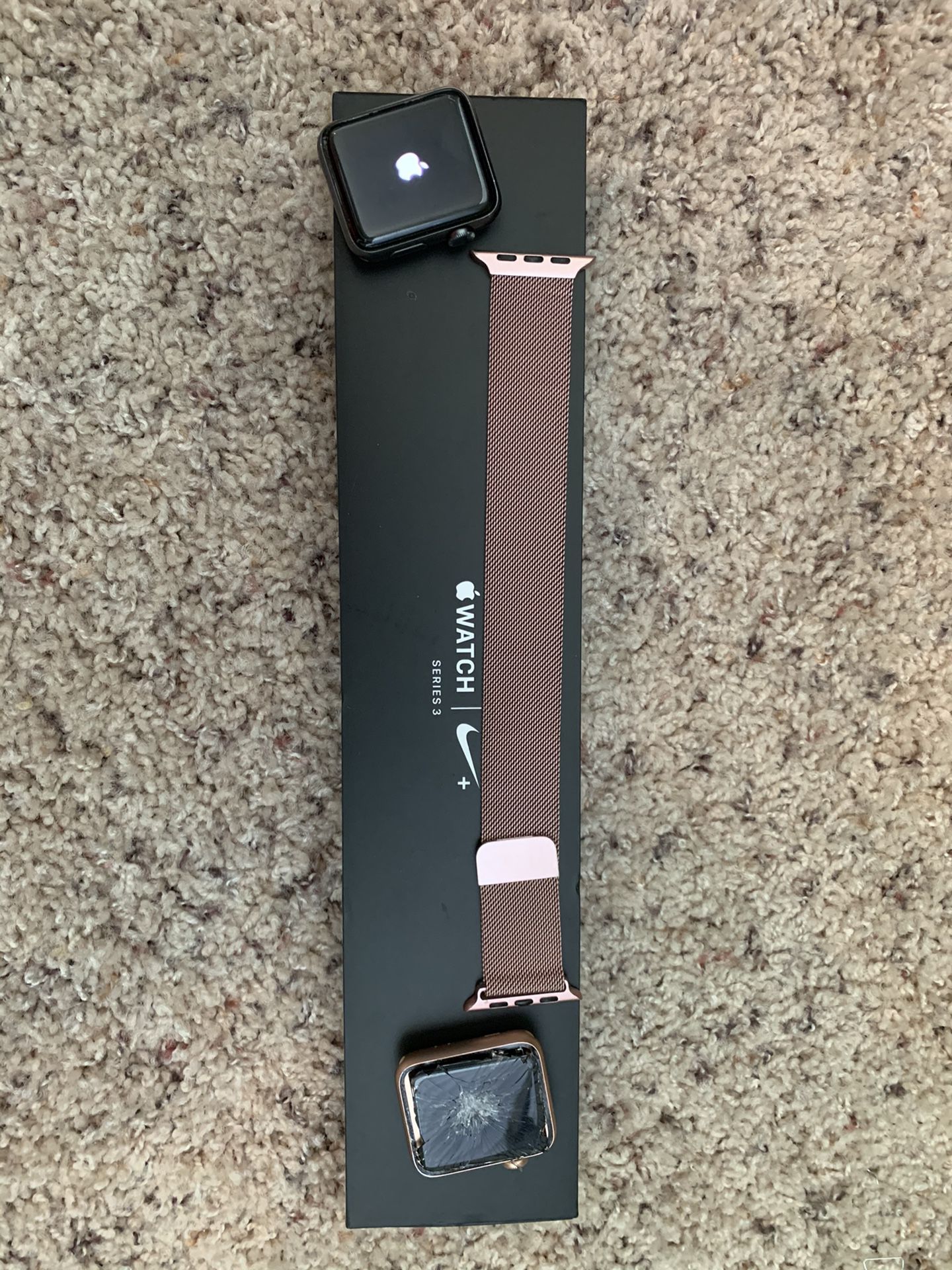 Two Apple Watches Series 3 (42mm)