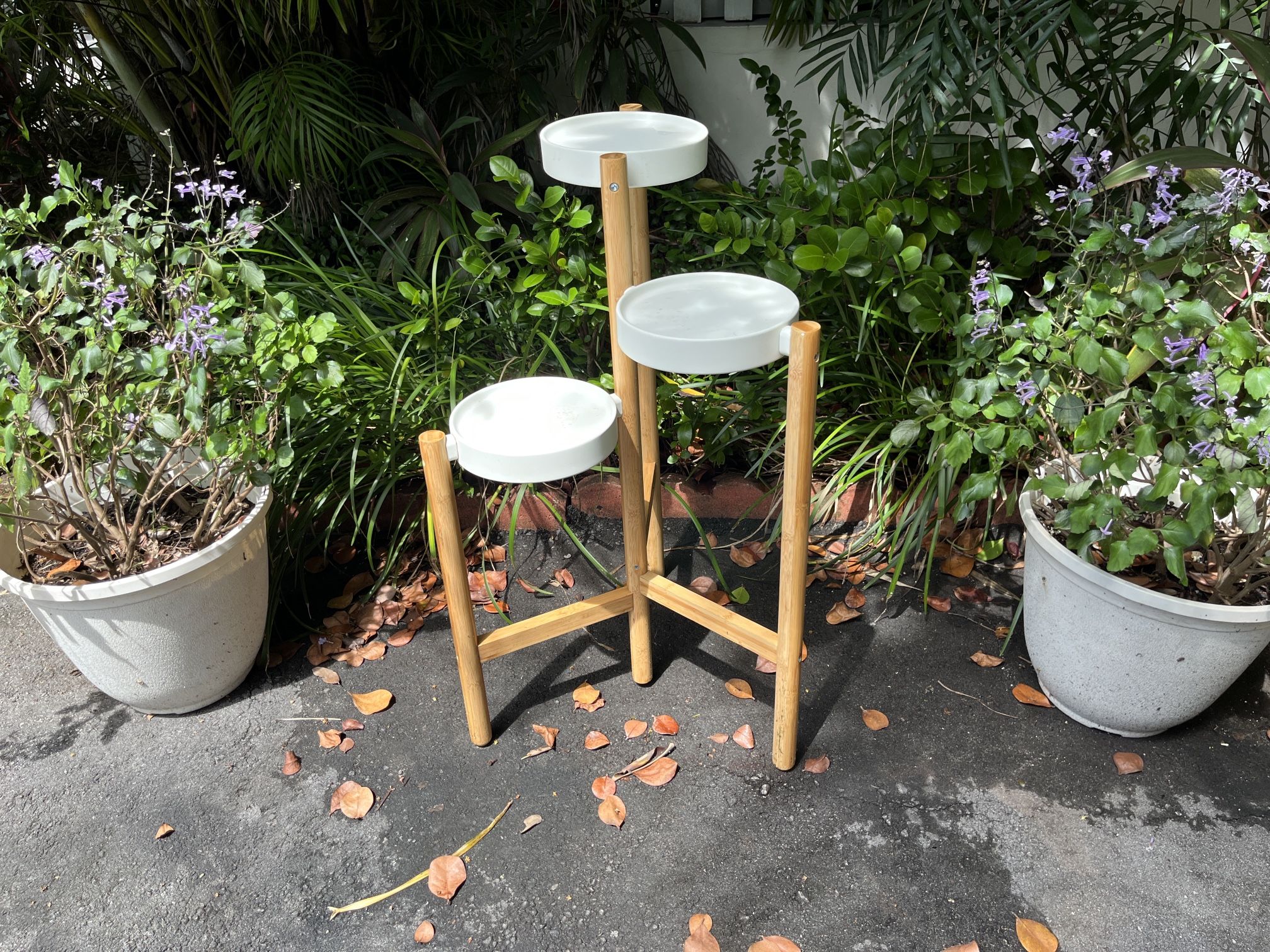 IKEA Satsumas Bamboo Tiered Plant Stand