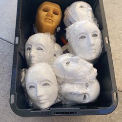 Blank Halloween Masks