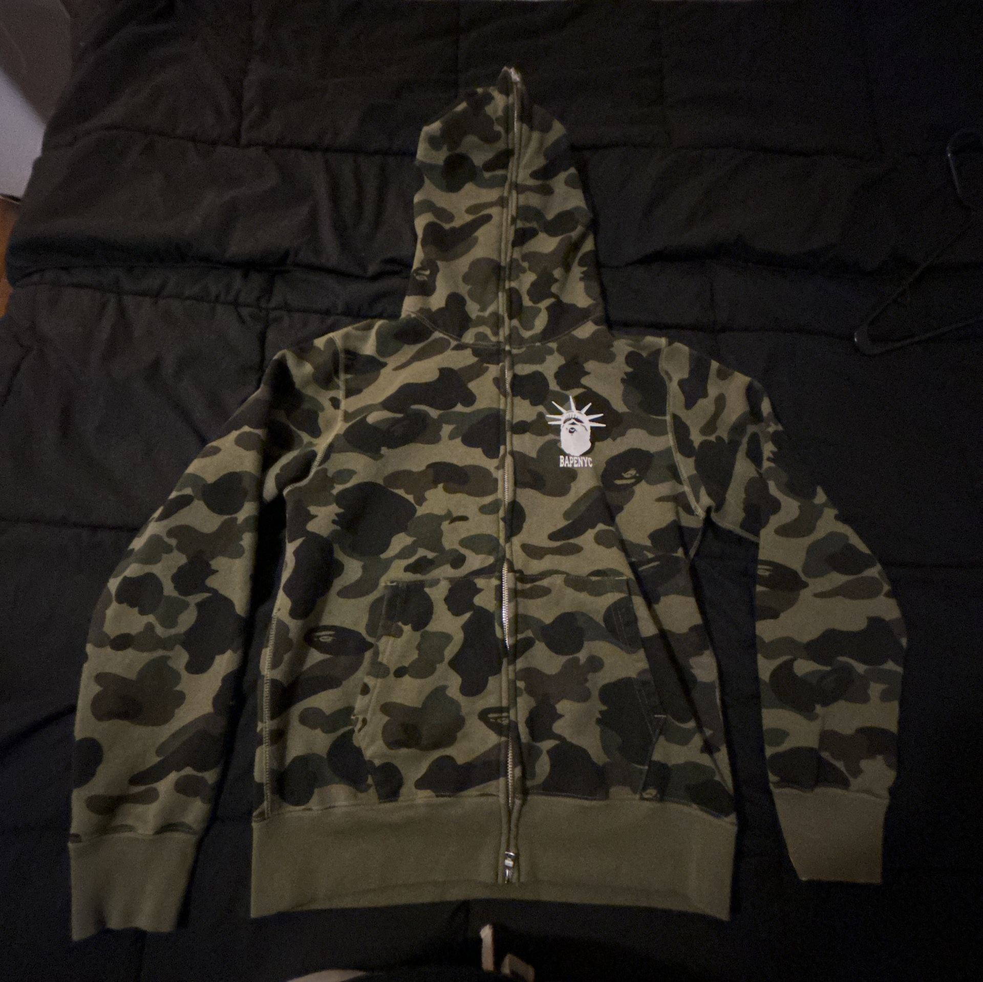Bape NYC Full Zip Hoodie Size Medium