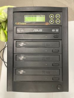 CopyStars 1-to-3 Standalone CD DVD Duplicator Tower LightScribe Drives