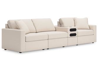 Modmax Oyster 4-Piece Sectional incl. Storage Console w/ Audio System (Online Special Price)