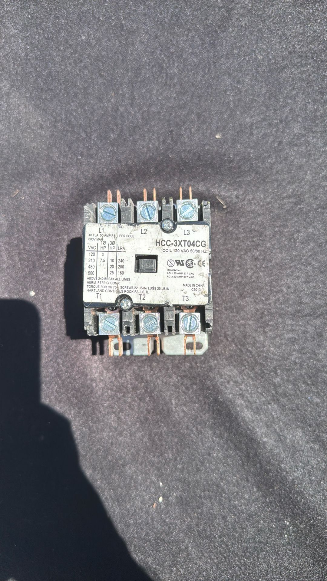 Hartland Contactor HCC-3XT04CG
