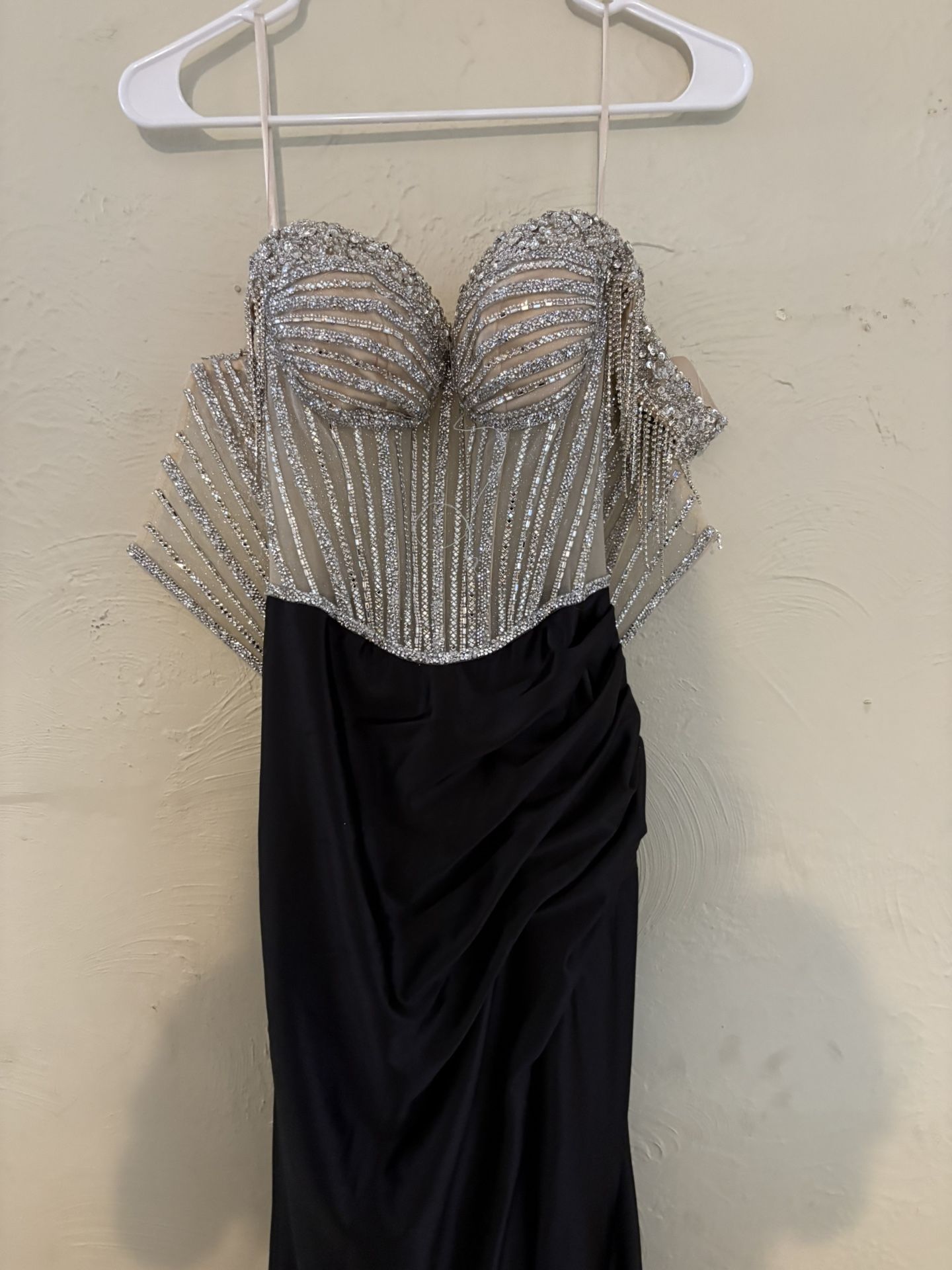 Black and silver dress