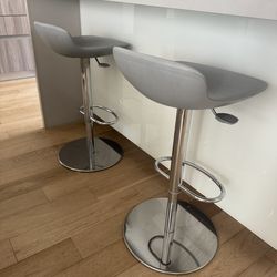 Two modern bar stools