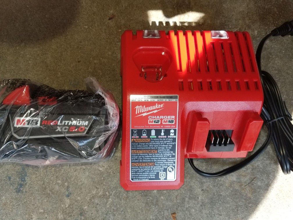 M18 5.0xc Battery And Charger