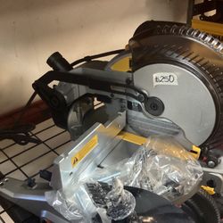 Dewalt Corded 10” Single Bevel Miter Saw $250
