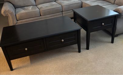 Coffee table and end table