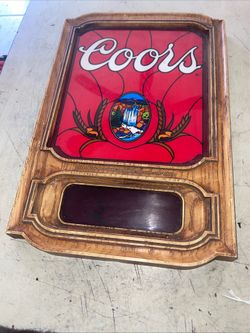 1981 Coors Beer Company Sign 16" x 10.75'