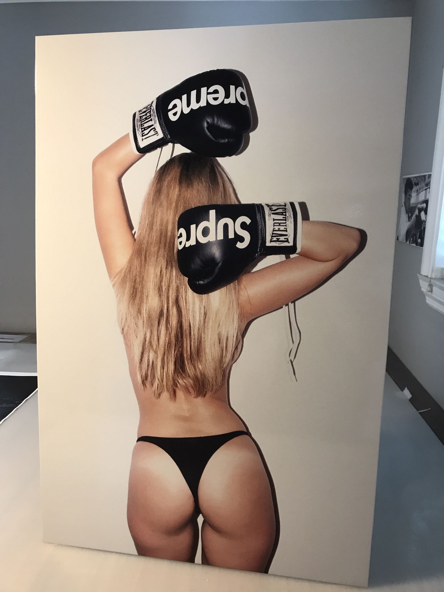 Supreme Boxing Poster Board KAWS Bape Ikonick Off White
