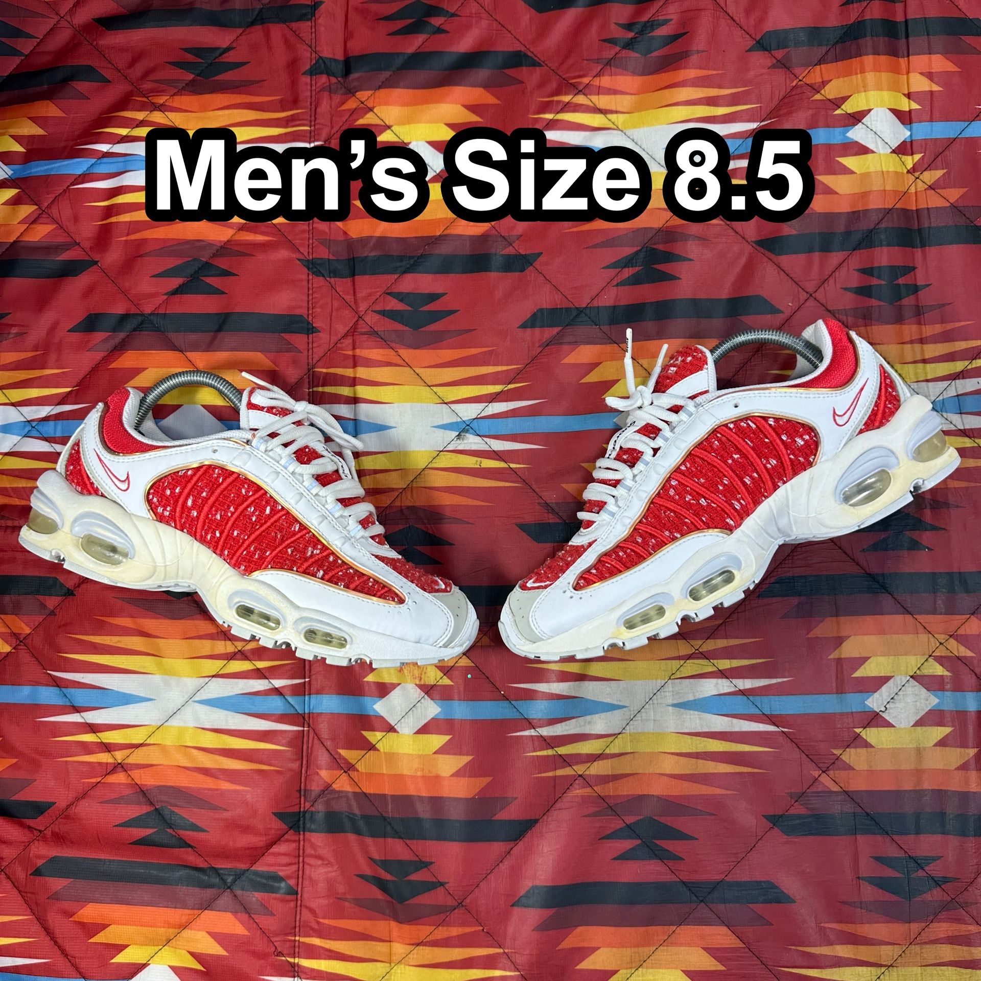 Nike Supreme x Air Max Tailwind 4 University Red AT3854-100 Men’s Size 8.5