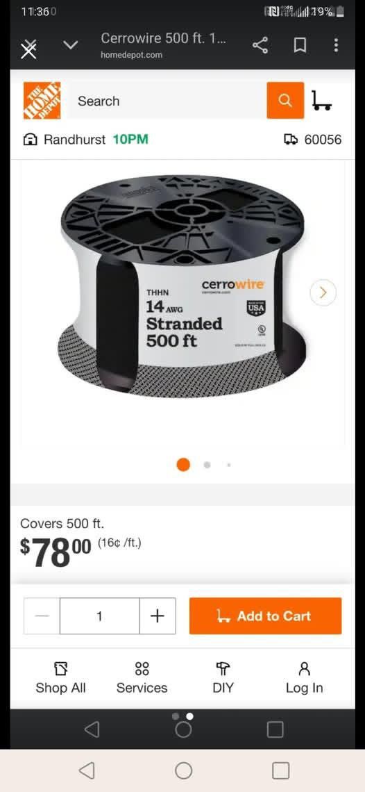 1000ft Electric Wire