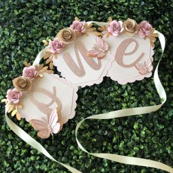 One High chair Birthday Banner