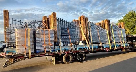 20ft Ornamental Wrought Iron Driveway Gates