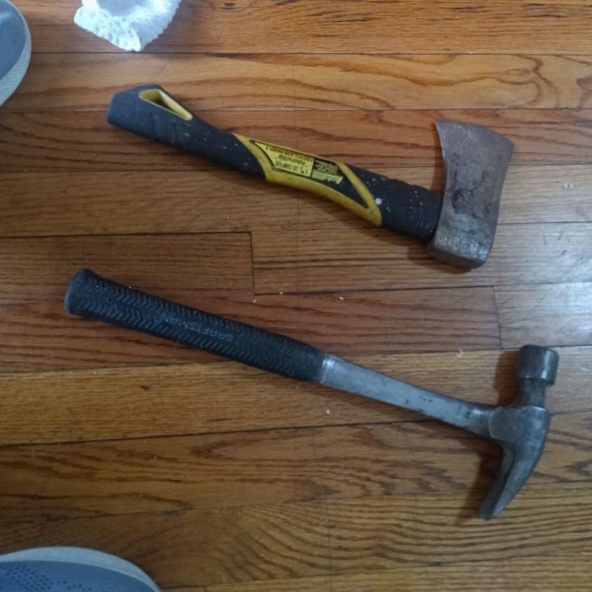 Fiberglass Handle Axe With Framing Hammer