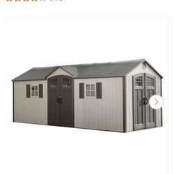 Lifetime 20 ft. x 8 ft. Resin Garden Building Shed