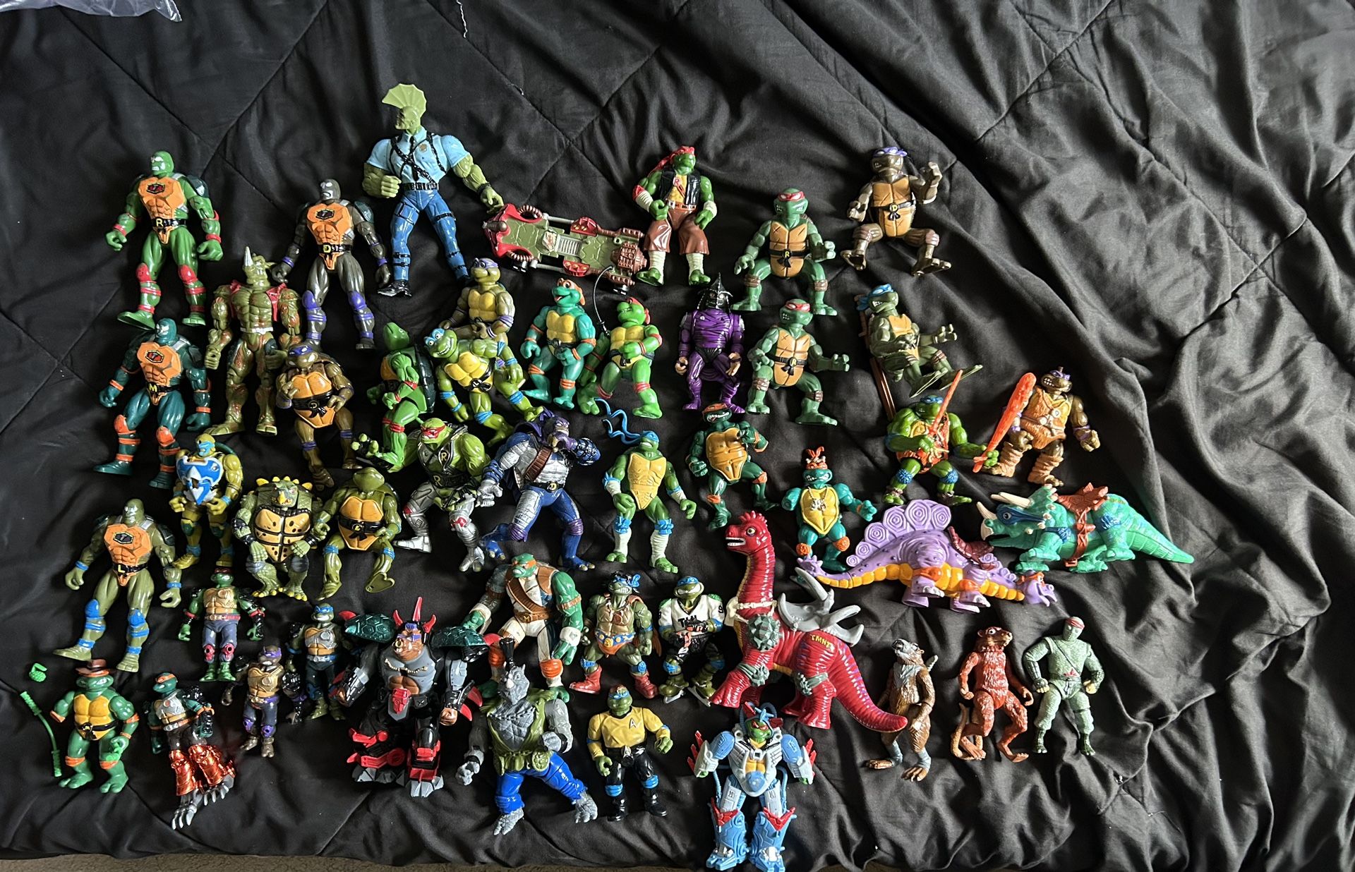 Vintage Lot Of TMNT Action Figures