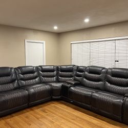 Dark Brown Leather Sofas