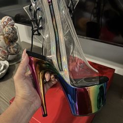 Clear Platform Heels