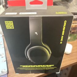 Skullcandy Crusher ANC 2 Wireless Over-Ear Bluetooth Headphones with Multi-Sensory Bass and Charging Cable, Active Noise Cancelling