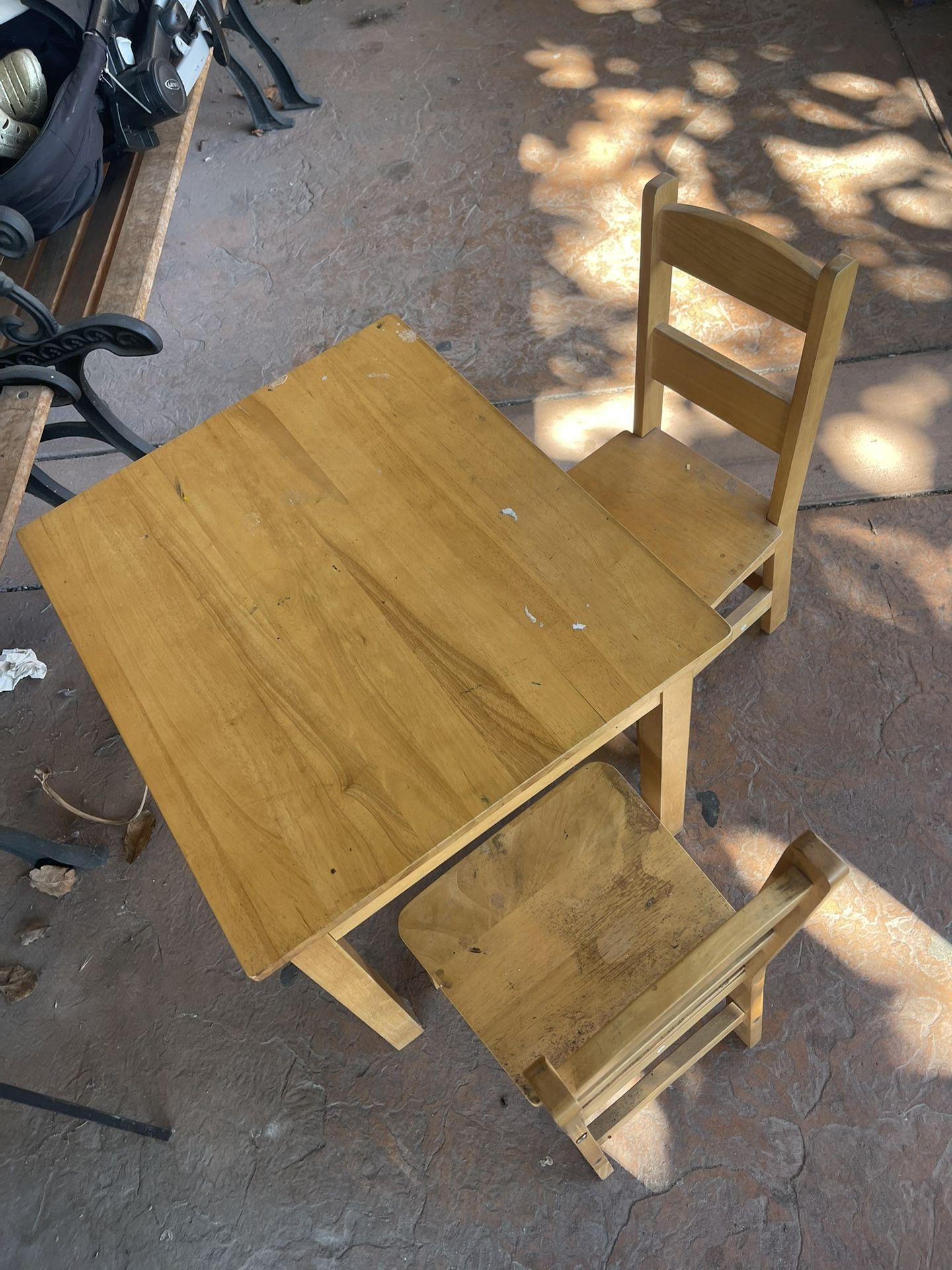 Kids Real Wood Table / Mesa De Madera Para Niños 