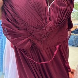 Burgundy Dress