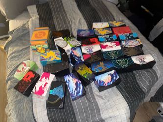 Empty Pokemon Boxes and Tins and Sports Tin