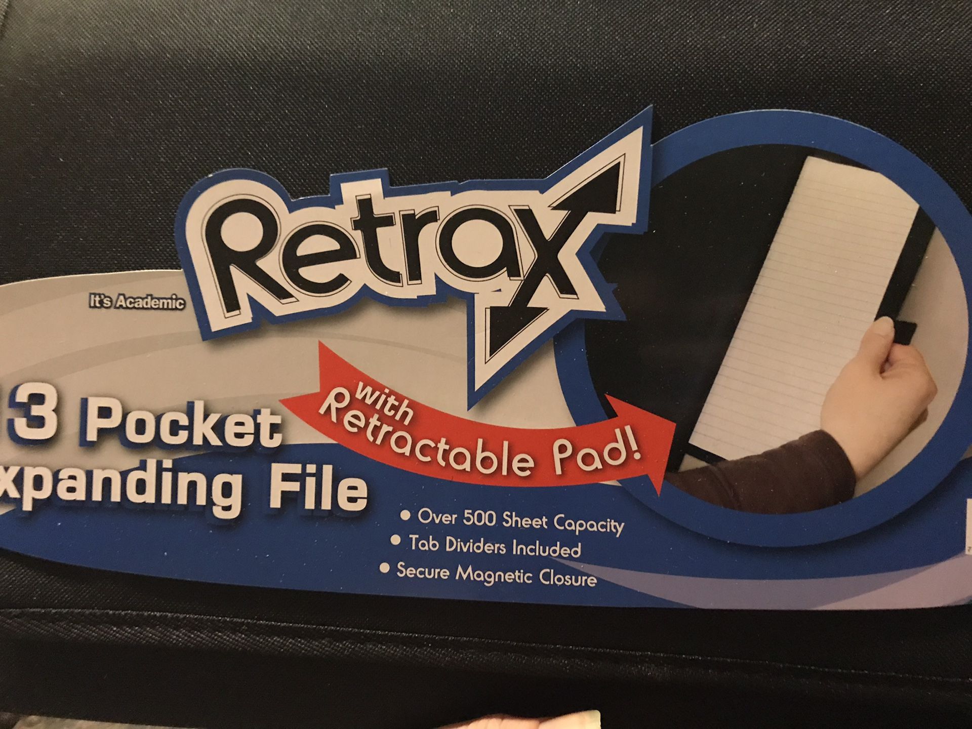 Retractable note pad and file organizer!!