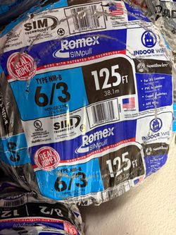 New Romex wire 6/3