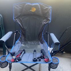 Bass Pro Shop Fishing Chair With Rod Holders