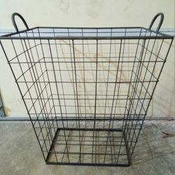 Metal Hamper Tall Storage Handles Sports Laundry Garden Tomato Potatoes Wire Basket