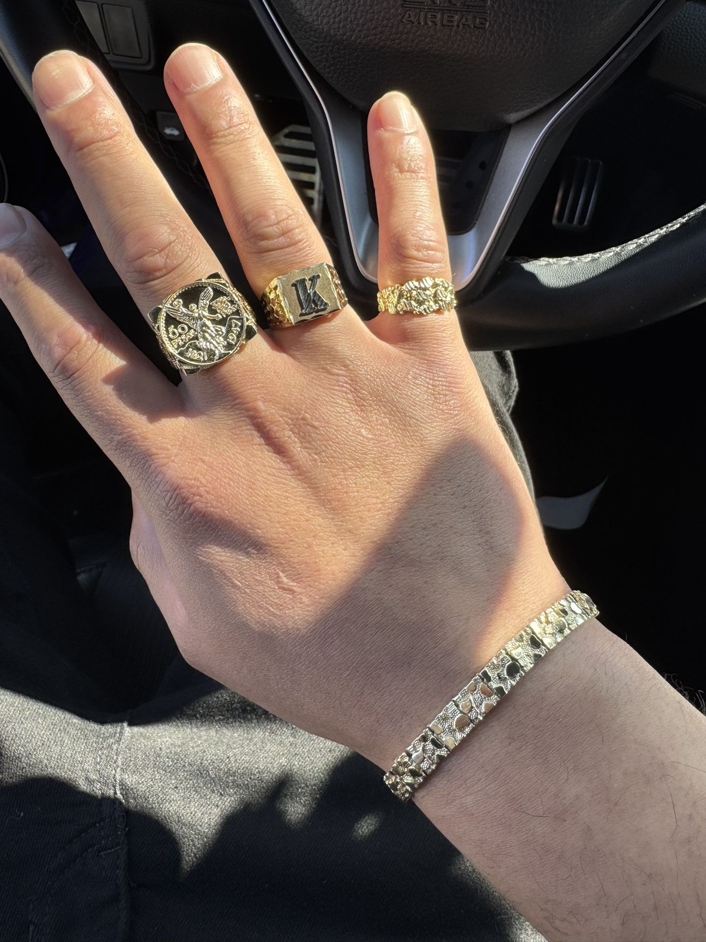 10k Nugget Bracelet