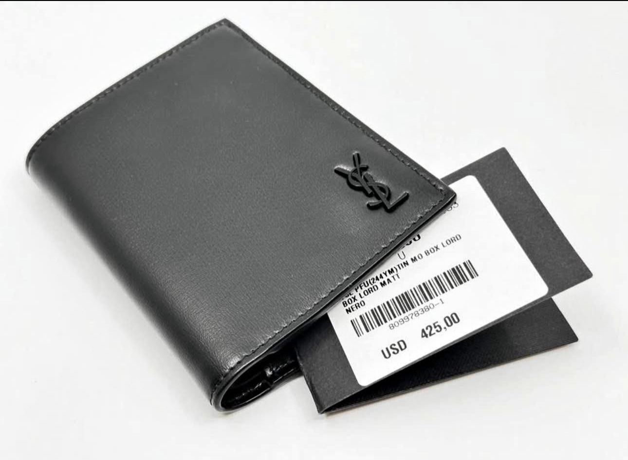 New SAINT LAURENT YSL MEN WALLET YSL PFU(244YM)TIN MO BOX LORD