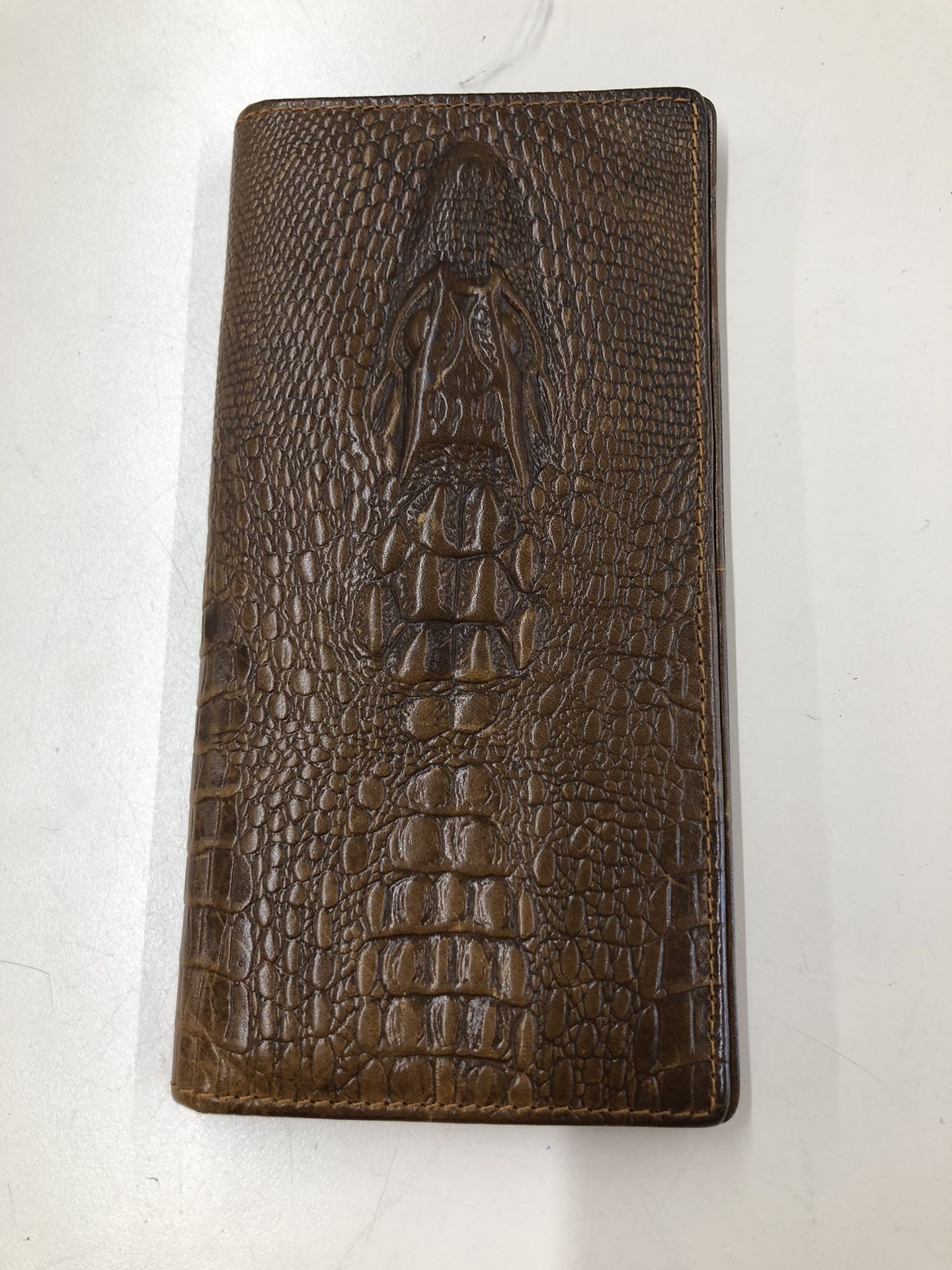Vintage Look Genuine Leather Long Wallet Mens