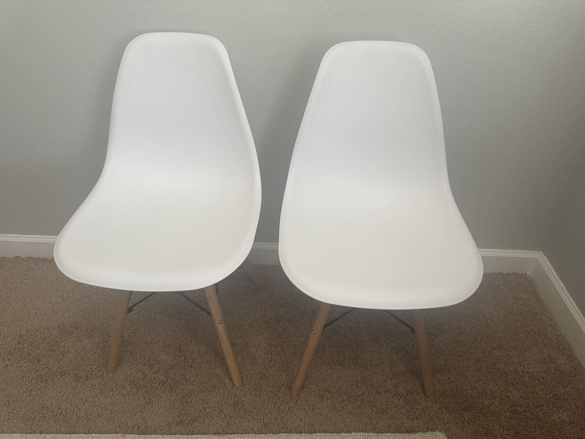 2 Mid Century Dining Or Craft Chairs