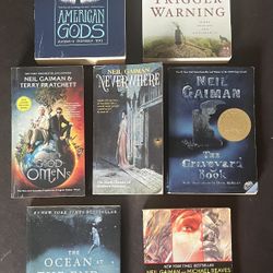 Neil Gaiman Paperback Novel Collection American Gods Good Omens Neverwhere