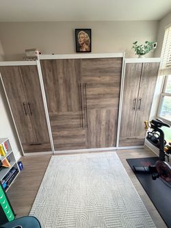 Murphy Bed with Side Cabinet Units
