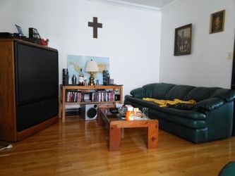 Leather Sofa set and t.v