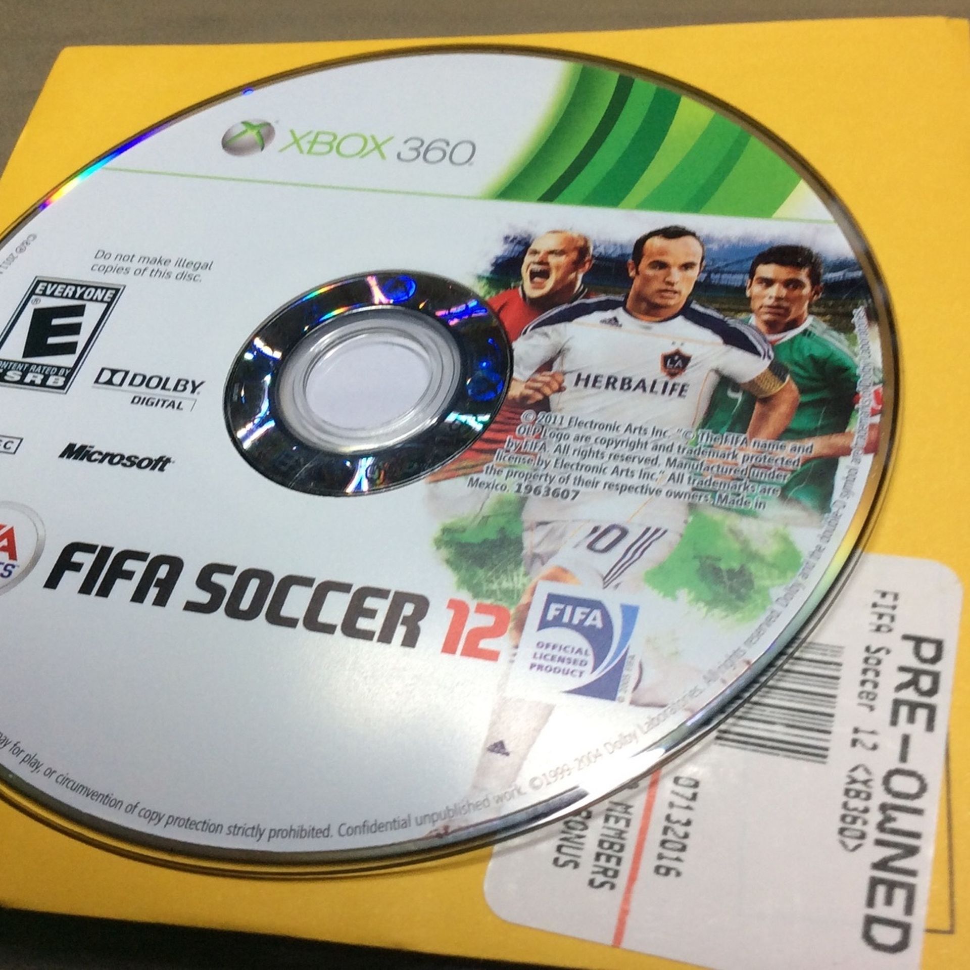 Xbox 360 FIFA Soccer 12