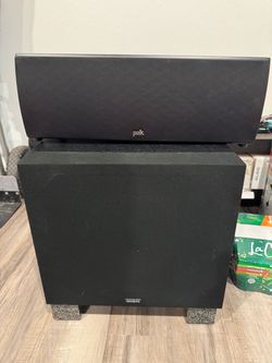 Polk Audio T30 center channel speaker + Velodyne VA