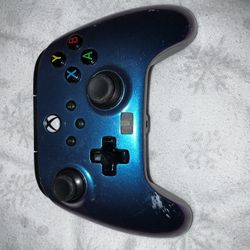 PowerA Nebula Purple Wired Xbox one Controller Tested Working (No Cable)