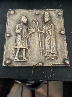Bronze replica from church doors in Italy