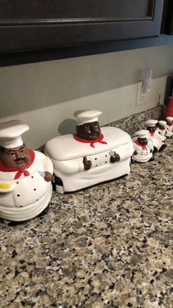 Black chef kitchen set