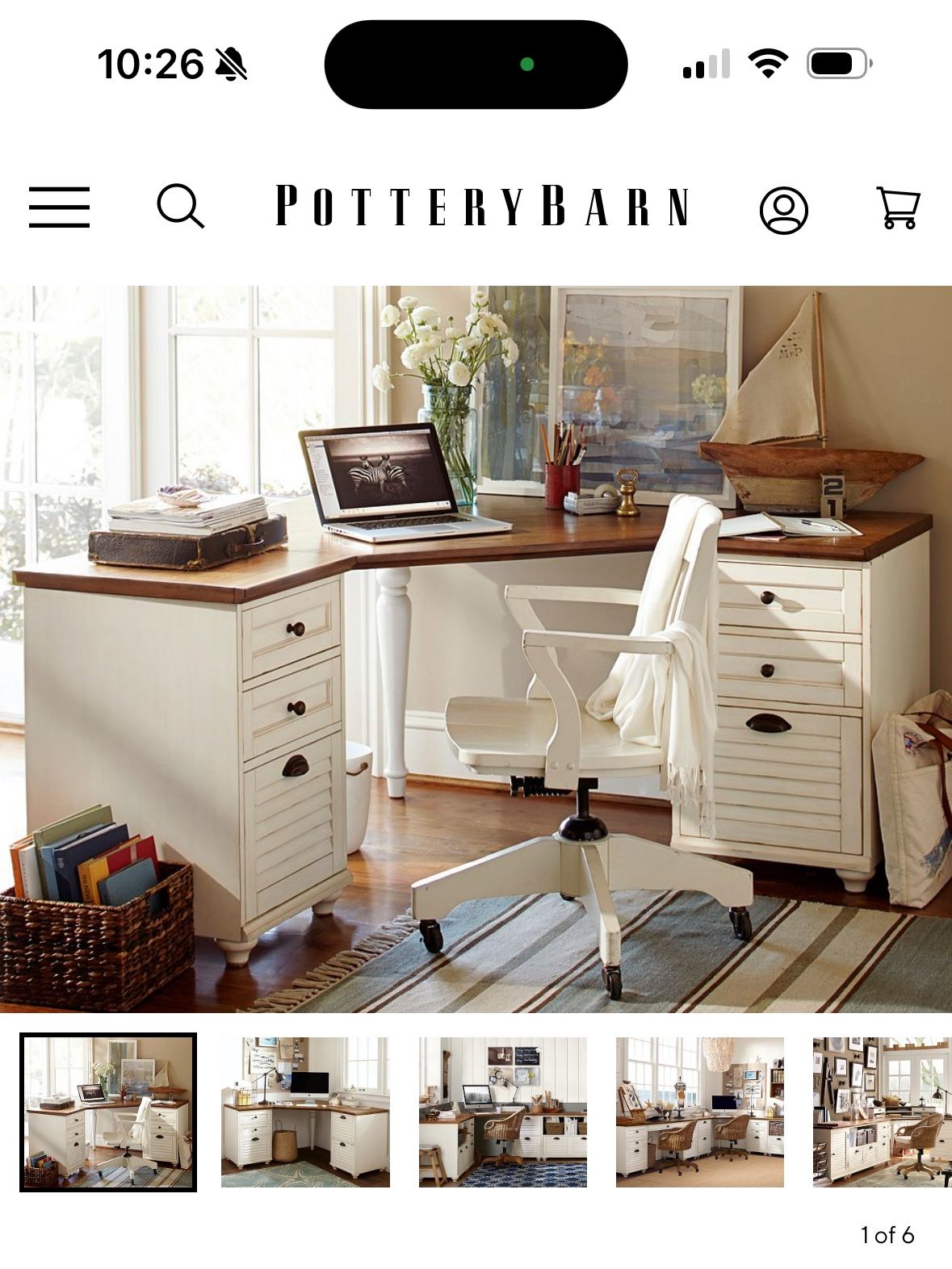 Pottery Barn Whitney Corner Desk