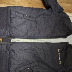 BOYS BOMBER JACKET Used- ZARA - REVERSIBLE  SIZE 6