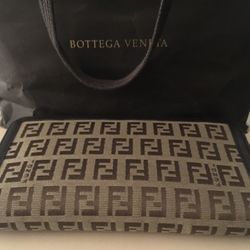 Fendi Zucca Canvas Zip Around 